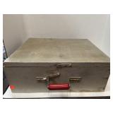 Heavy duty metal & wood box. Handmade.