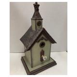 Church shaped birdhouse. 16 in. Tall.