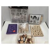 Lot of stamping stamps / rubber stamps. Incl  -