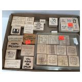 Lot of stamping stamps / rubber stamps. Incl  -