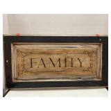 Wall Decor.  "FAMILY". Rustic. Farmhouse. 23.5 x