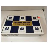 NOTRE DAME Checkers.