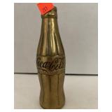 Brass Coca-Cola bottle. 7in high