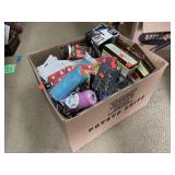 Box Lot of House Items: Push-up Bars & More