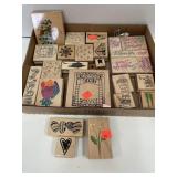 Lot of stamping stamps / rubber stamps. Incl  -