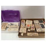 Mostly Christmas Lot of stamping stamps / rubber