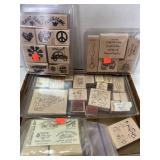 Lot of stamping stamps / rubber stamps. Incl  -