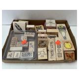 Lot of stamping stamps / rubber stamps. Incl  -