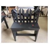 Wood Decorative Bench (app 2 ft Tall)