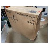 Box of Food Containers/Lids (12 oz)