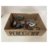 Group Lot Vintage Tools: Drills Bits, Clamps, etc