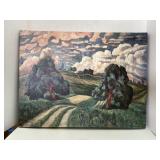 Countryside Canvas Art Piece (app 2x1.5ft)