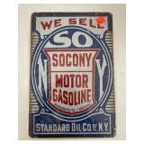 Vntg-Looking Metal Sign (12x8in)