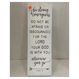Canvas Bible Verse Decor (app 1.5 ft Tall)