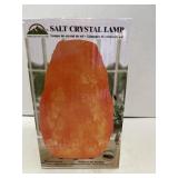 Himalayan salt crystal lamp.