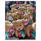 Lot of 12 TY plush Christmas.