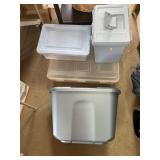 4 Plastic Totes w/Lids.