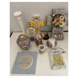 Lot of Ceramic Items including Religious Items