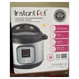 8 qt. Instant Pot. Programmable pressure cooker.
