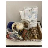 Miscellaneous Lot. Horse Plates and Figurine,