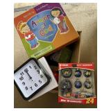 Mixed lot. Christmas.  Bible game. Clock. Etc.
