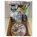 PAW PATROL. 7 tablecloths & pkg of plates.