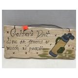 Wall decor. Golf theme. 12.5x5.5in