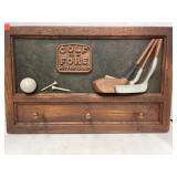 Hanging decor w/ 3 hooks.  GOLF. 12x19