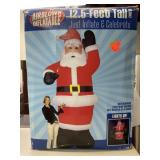 Inflatable Santa. 12.5 ft tall.