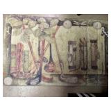 Rug w/ Golf Motif. 20x33