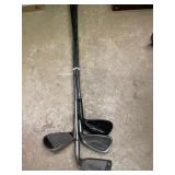 4 golf clubs. Incl PING.
