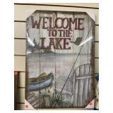 Welcome to the Lake Sign (27x20in)