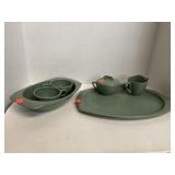 Group Lot Plastic Dish Set