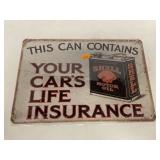 Vintage-Looking Metal Repo Sign (12x8in)