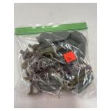 Lot of Plastic Army Men & Rocks