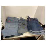 3 ct. of Jean Shorts - size 8, 10, & 12