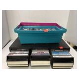 Lot of Cassette Tapes & Holder