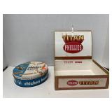 Vintage Candy Tin & Cigar Box
