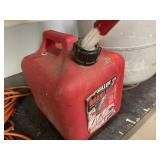 2 gallon plastic gasoline can.