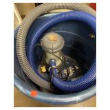 Intex Pool pump & hoses in 18 gal. Tub.