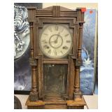 Antique / Vintage pendulum CLOCK. 12.5x4.5x21.5in