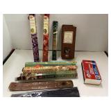 Lot of Incense. Burner. Matches.