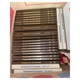 Set of Young Students Encyclopedia.