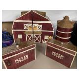 5 pc Farm / Barn / Silo / Outbuildings. Canister