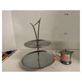 2-Level Serving Tray & Small Pitcher