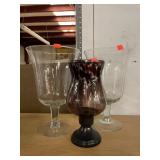 3 ct. of Large Glass Vases