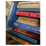 Lot of text books.