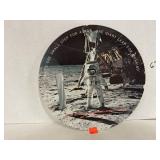 Vintage Moon Landing Plastic Plate