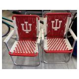 2 ct. - Vintage Indiana Hoosiers Folding Chairs