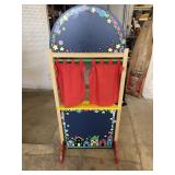 Kids Wood Puppet Show Booth